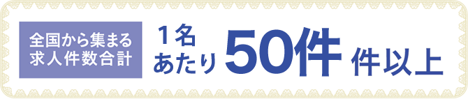 全国から集まる求人件数